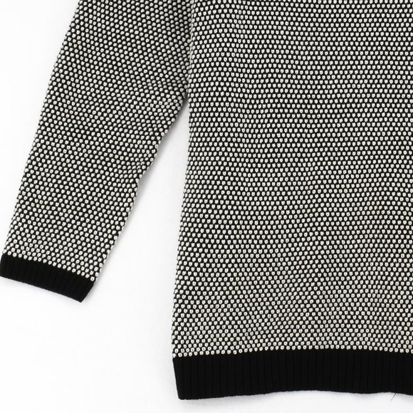 Charter Club Women Plus Button Trim Crewneck Fitted Long Sleeve Sweater Black - Picture 4 of 7